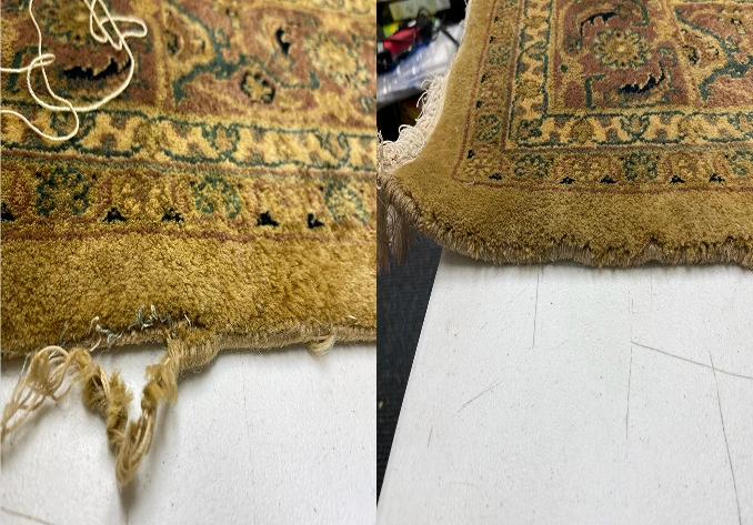 Halı kenar tamiri uygulaması